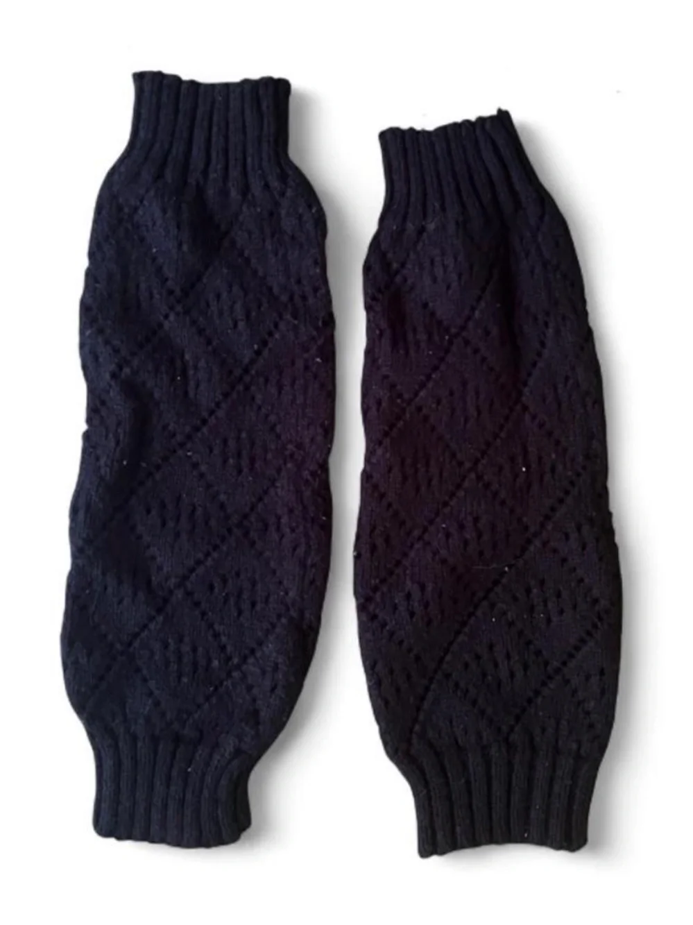 Knit Arm Warmers in Black